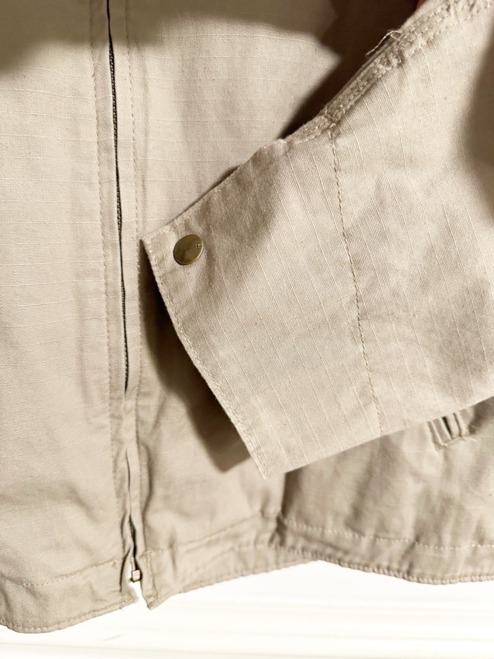 Vintage Old Navy Men's XXL Beige Utility Jacket - Lightweight Field Coat - Picture 2 of 9